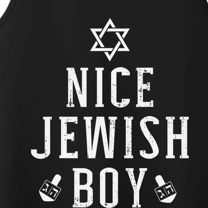 Nice jewish  with dreidel for hanukkah or Bar Mitzvah Performance Tank