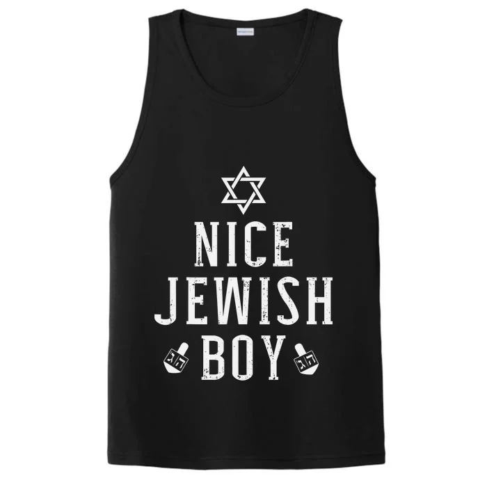 Nice jewish  with dreidel for hanukkah or Bar Mitzvah Performance Tank