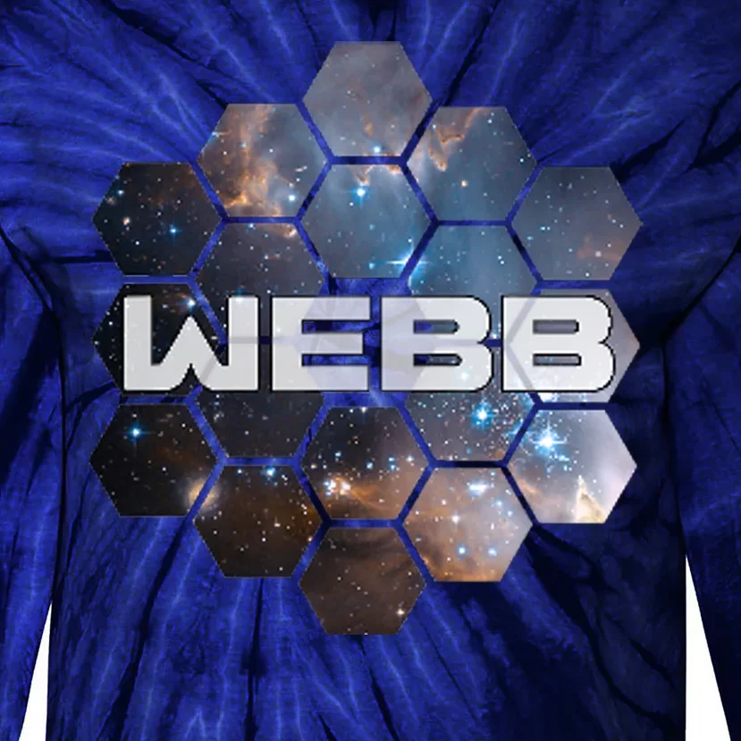 NASA James Webb Space Telescope JWST Tie-Dye Long Sleeve Shirt