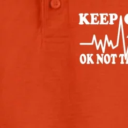 Nurse Keep Calm And Ok Not That Calm Funny Cardiac Nursing Gift Dry Zone Grid Performance Polo