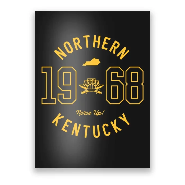 Northern Kentucky Collegiate Circle Norse Up 1968 Poster