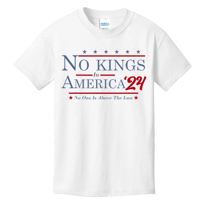 No Kings In America 2024 No One Is Above The Law Kids T-Shirt