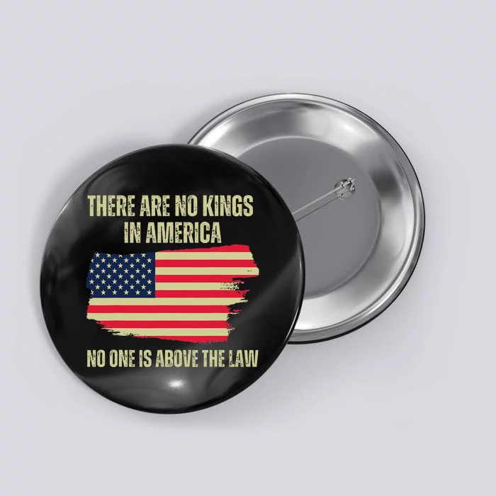 No Kings In America Trump 2024 Flag Design Button