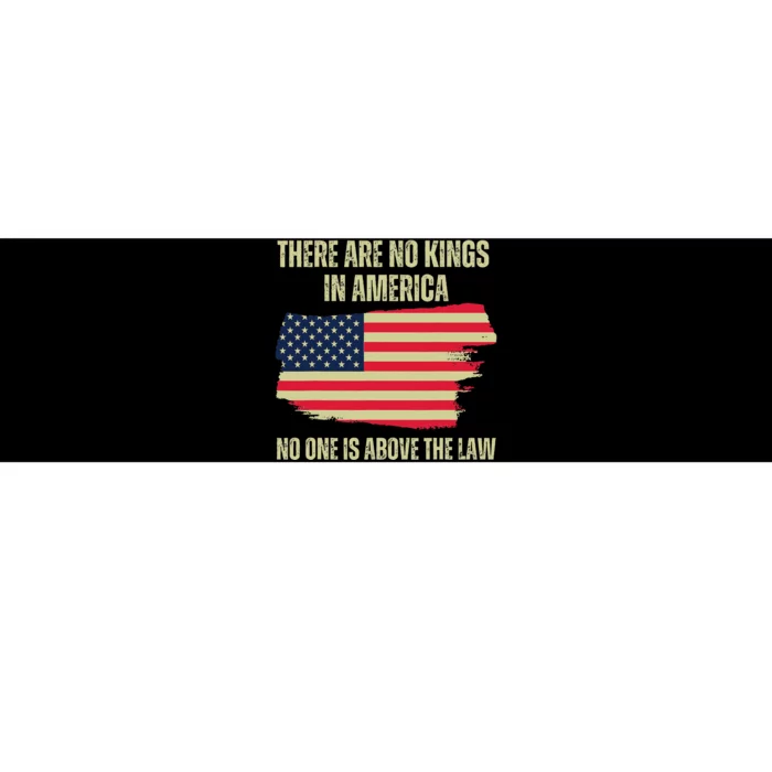 No Kings In America Trump 2024 Flag Design Bumper Sticker