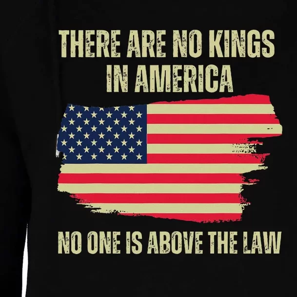 No Kings In America Trump 2024 Flag Design Womens Funnel Neck Pullover Hood