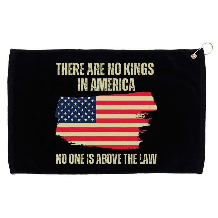 No Kings In America Trump 2024 Flag Design Grommeted Golf Towel