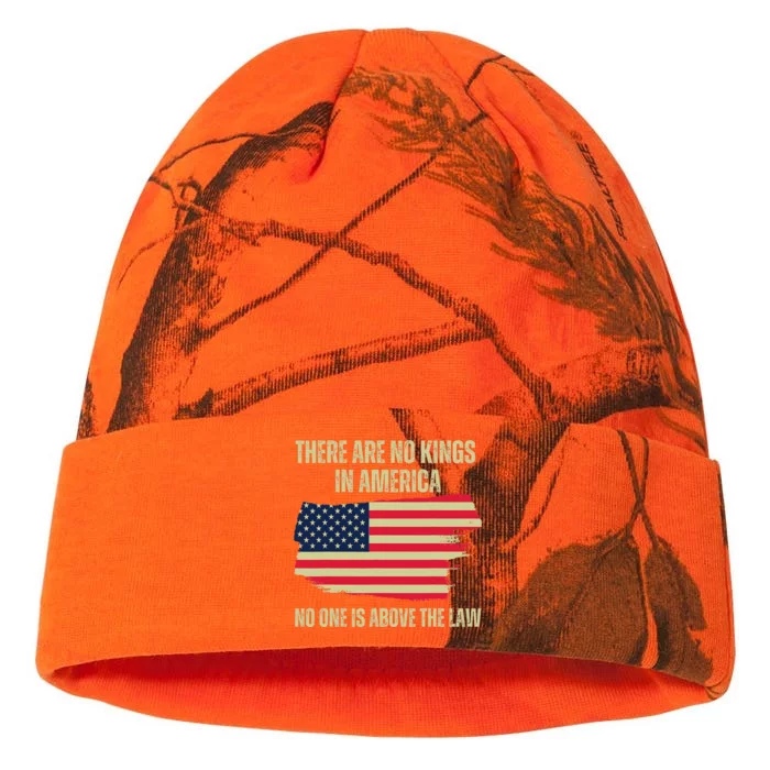 No Kings In America Trump 2024 Flag Design Kati - 12in Camo Beanie