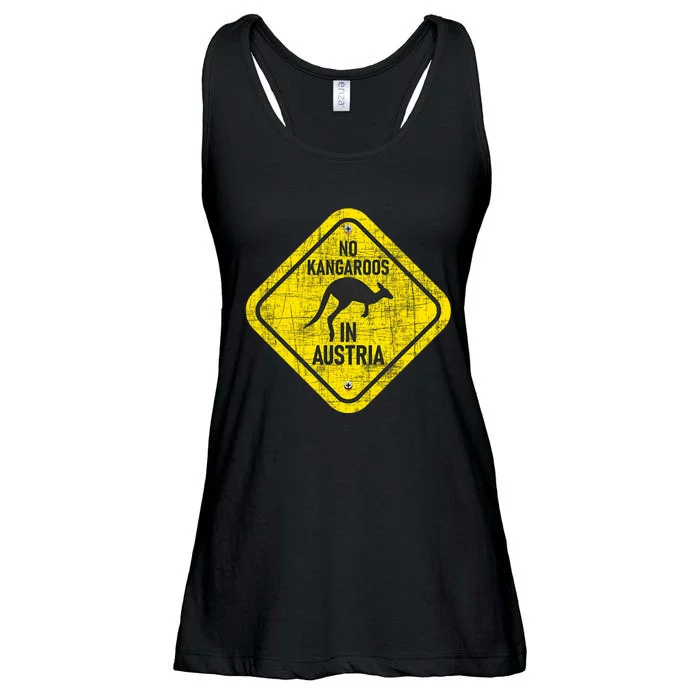 No Kangaroos In Austria Zookeeper Wildlife Animal Lover Ladies Essential Flowy Tank