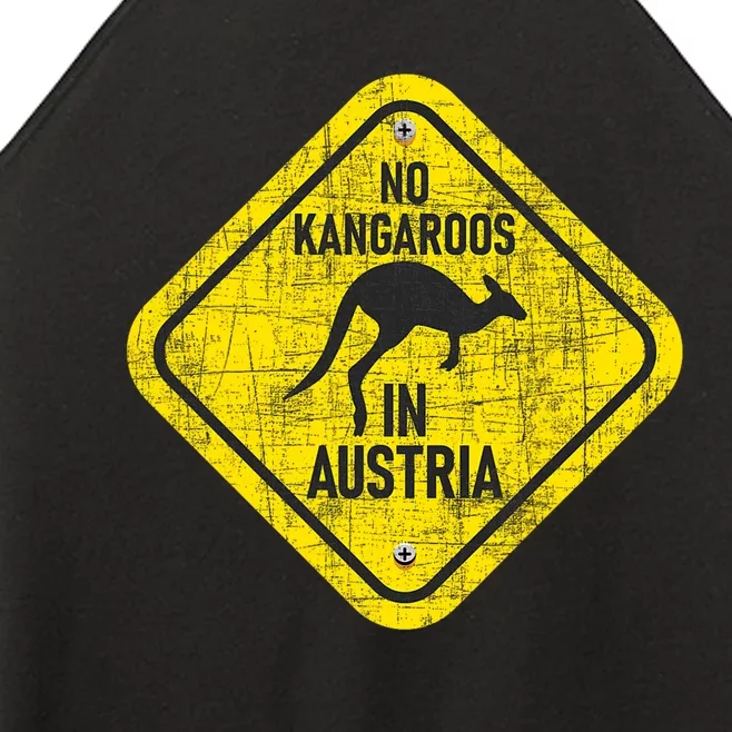 No Kangaroos In Austria Zookeeper Wildlife Animal Lover Women’s Perfect Tri Rocker Tank