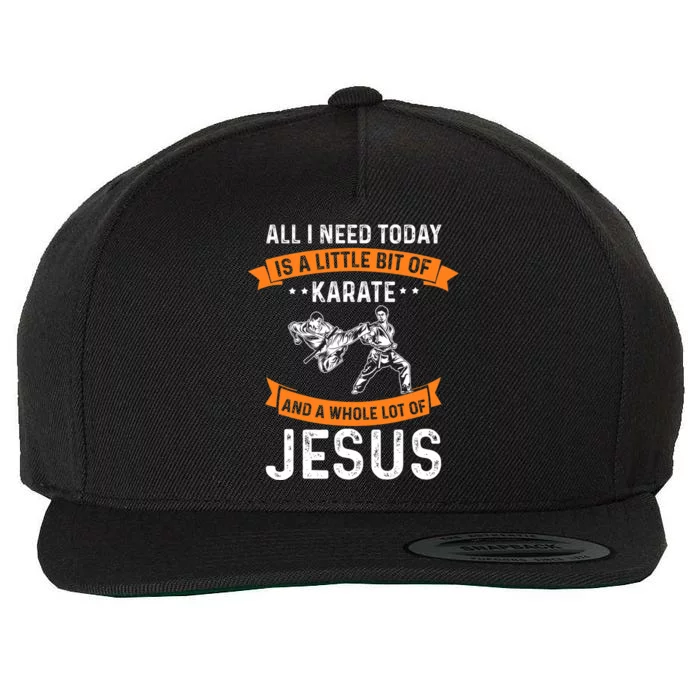 Need Karate Jesus Christian God Love Sports Fighting Wool Snapback Cap