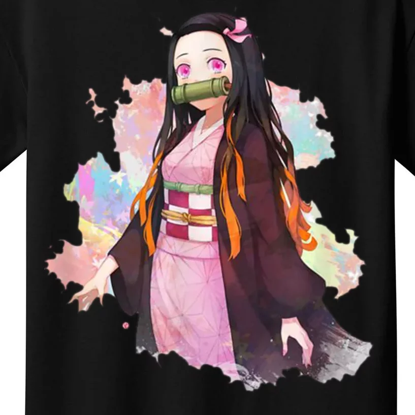 Nezuko Kamado Kimetsu No Yaiba Anime Kids T-Shirt | TeeShirtPalace