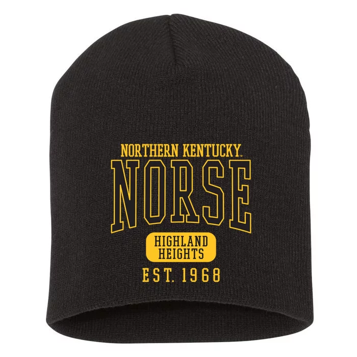 Northern Kentucky NKU Norse Est Date Short Acrylic Beanie