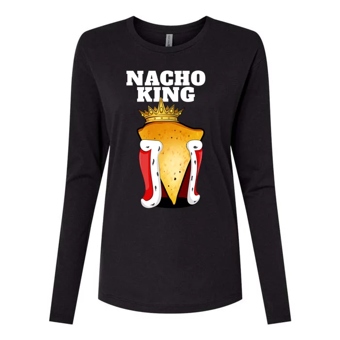 Nacho King Nacho Lover Gift Cute Mexican Nachos Gift Womens Cotton Relaxed Long Sleeve T-Shirt