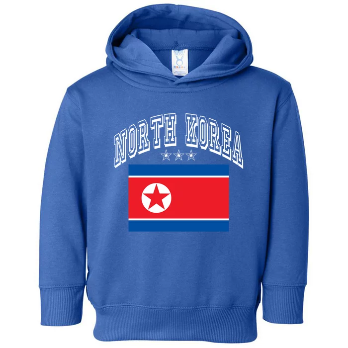 North Korea Patriotic Throwback Flag Souvenir Great Gift Toddler Hoodie