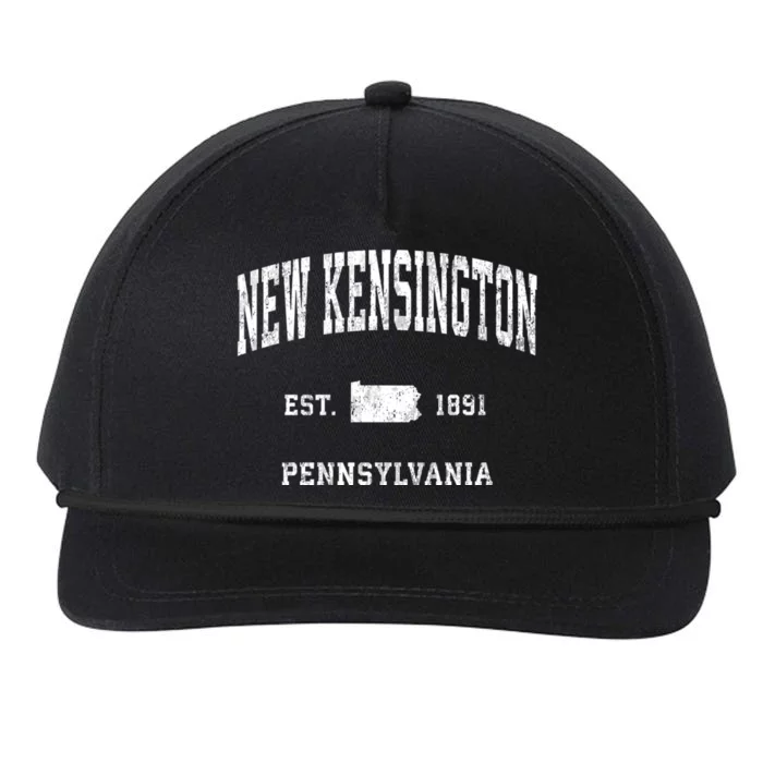 New Kensington Pennsylvania Pa Vintage Athletic Sports Snapback Five-Panel Rope Hat