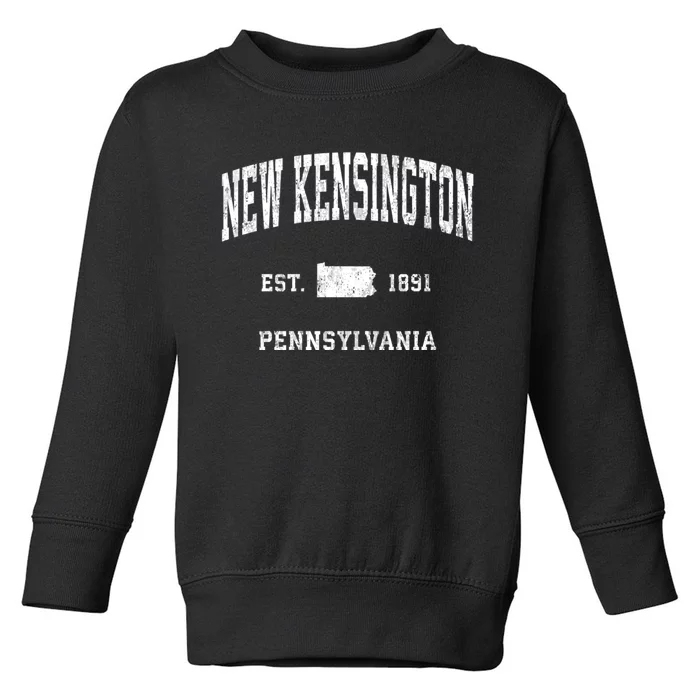 New Kensington Pennsylvania Pa Vintage Athletic Sports Toddler Sweatshirt