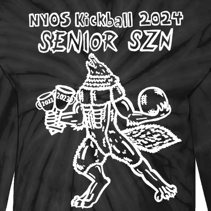 Nyos Kickball Tournament 2024 Senior Class Design Tie-Dye Long Sleeve Shirt