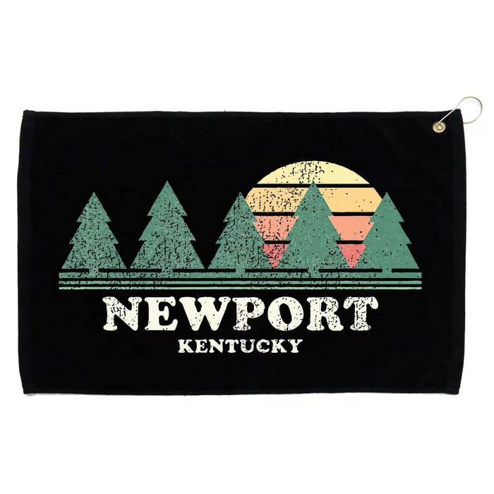 Newport Ky Vintage Throwback Retro 70s Design Grommeted Golf Towel