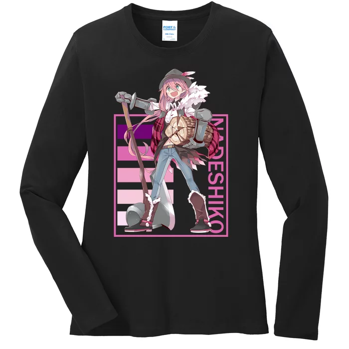 Nadeshiko Kagamihara Yuru Camp Ladies Long Sleeve Shirt