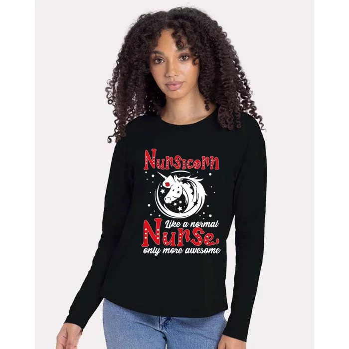 Nursicorn Like A Normal Nurse Only More Awesome For Nurse Gift Womens Cotton Relaxed Long Sleeve T-Shirt