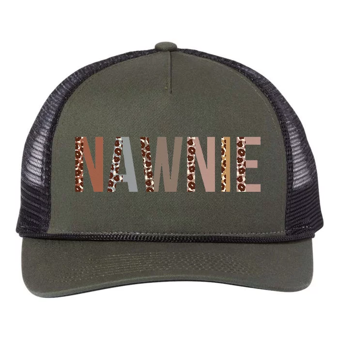 Nawnie Leopard Appreciation Funny Apparel For Women For Work Retro Rope Trucker Hat Cap