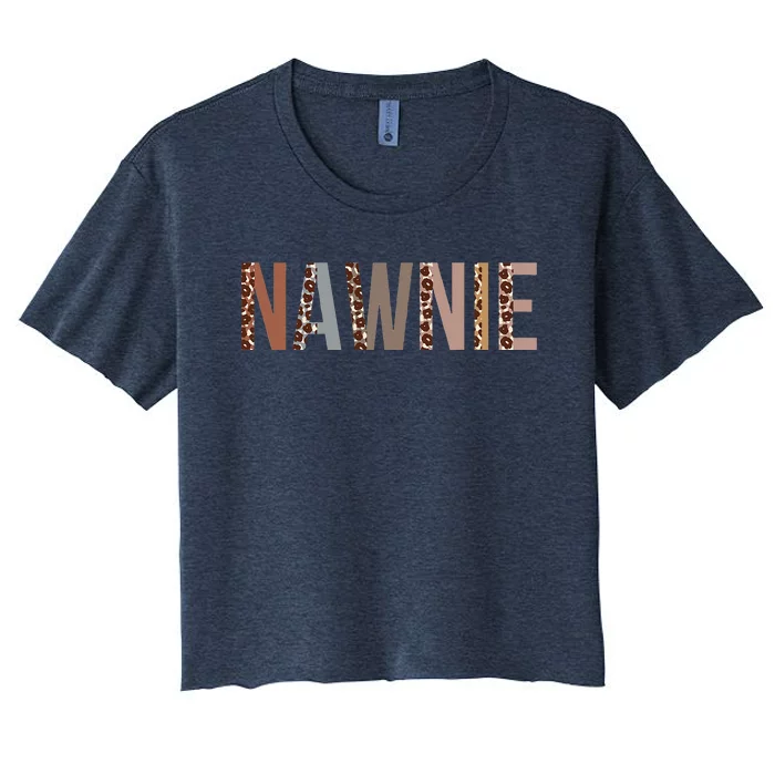 Nawnie Leopard Appreciation Funny Apparel For Women For Work Women's Crop Top Tee