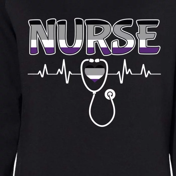 Nurse Lgbtq Asexual Ace Pride Flag Registered Nursing Rn Gift Womens California Wash Sweatshirt