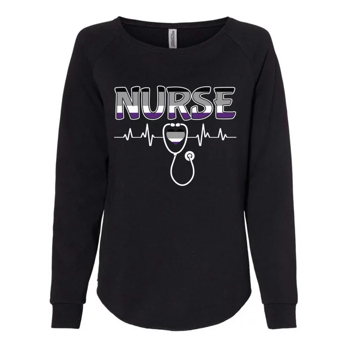 Nurse Lgbtq Asexual Ace Pride Flag Registered Nursing Rn Gift Womens California Wash Sweatshirt