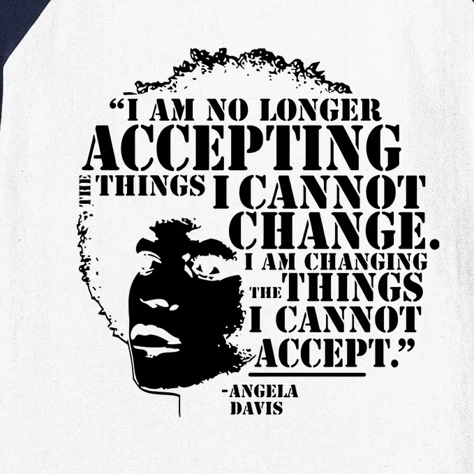 No Longer Accepting Things I Cannot Change Baseball Sleeve Shirt