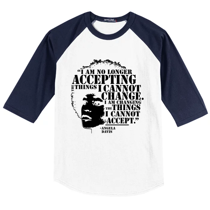 No Longer Accepting Things I Cannot Change Baseball Sleeve Shirt