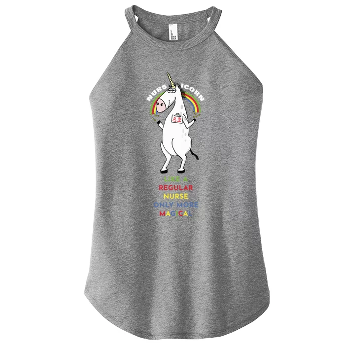 Nursicorn Like A Regular Nurse Only More Magical Great Gift Women’s Perfect Tri Rocker Tank