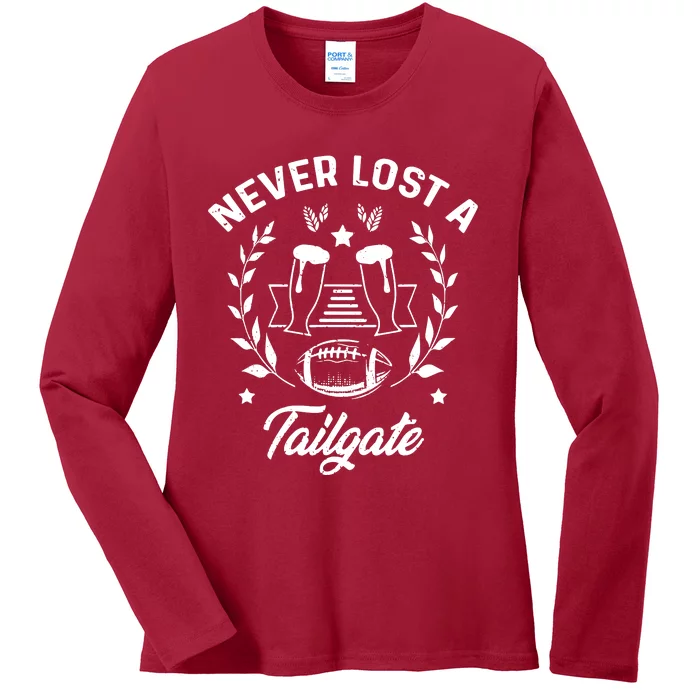 Never Lost A Tailgate Ladies Long Sleeve Shirt