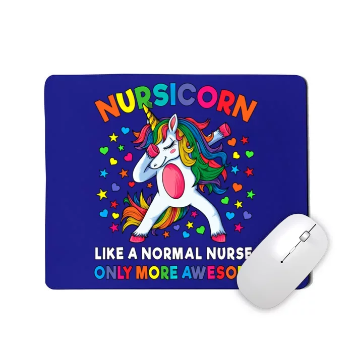 Nursicorn Like A Nurse Only Awesome Dabbing Unicorn Gift Mousepad