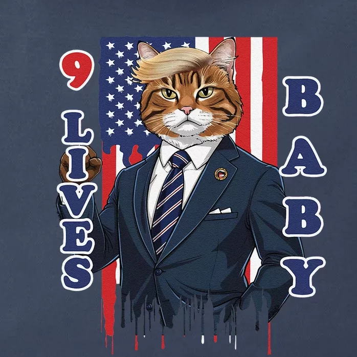 Nine Lives Baby Cat In Suite With Trump Hair Zip Tote Bag