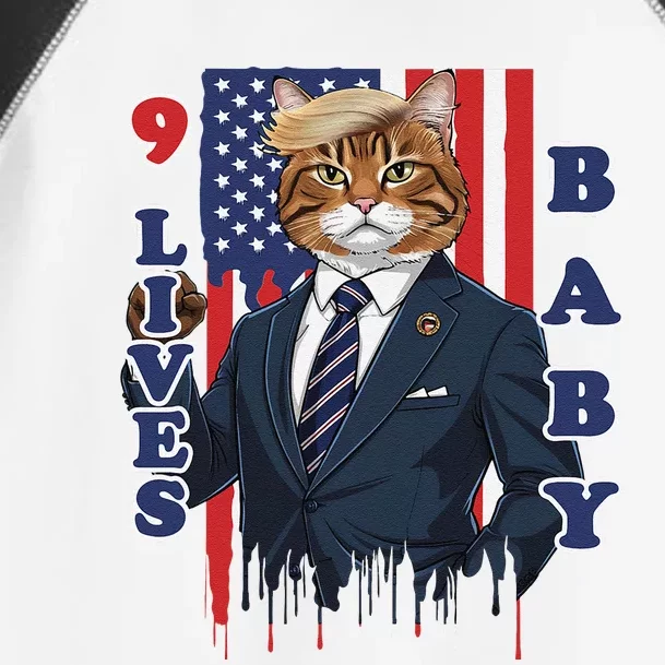 Nine Lives Baby Cat In Suite With Trump Hair Toddler Fine Jersey T-Shirt