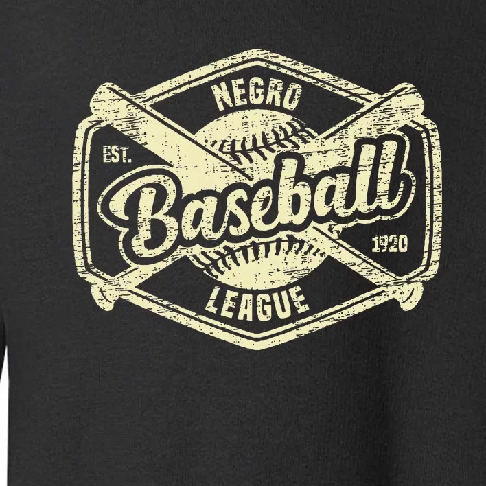 Negro League Baseball Apparel Black History Month Toddler Sweatshirt