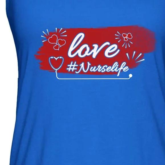 Nurses Love Being A Rn Lpn Nurse Proud To Be A Nurse Funny Gift Ladies Essential Flowy Tank