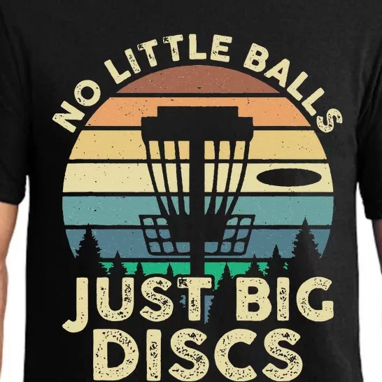 No Little Balls Just Big Discs Funny Disc Golf Pajama Set