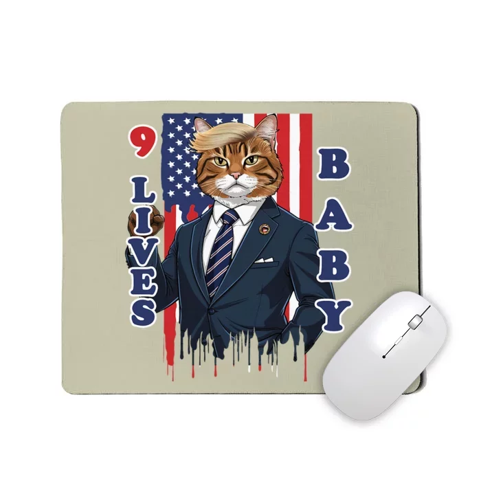 Nine Lives Baby Cat In Suite With Trump Hair Mousepad