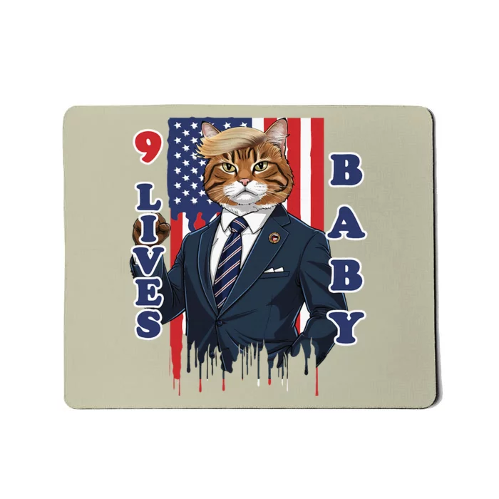 Nine Lives Baby Cat In Suite With Trump Hair Mousepad