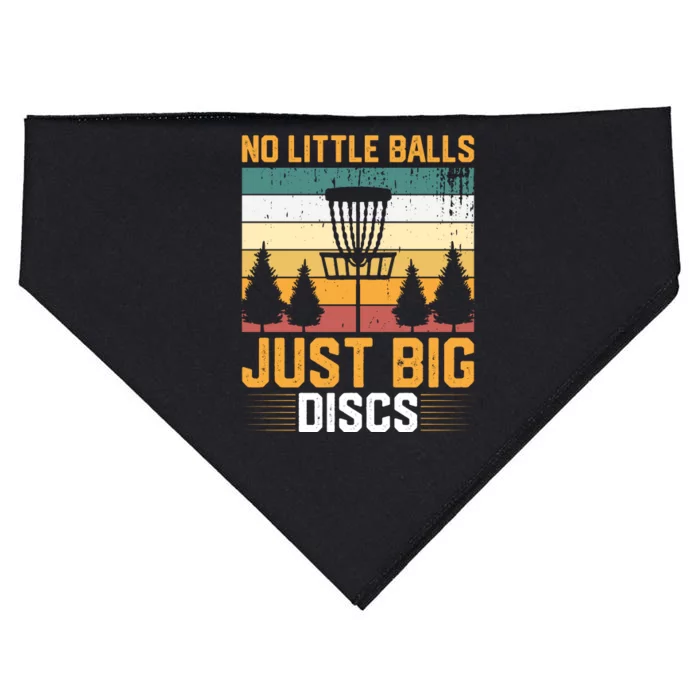 No Little Balls Just Big Vintage Disc Golf Frisbee Golf USA-Made Doggie Bandana