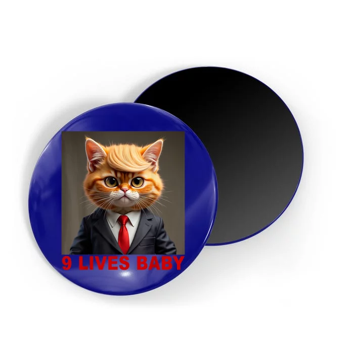 Nine Lives Baby Cat In Suite With Trump Hair Funny Magnet