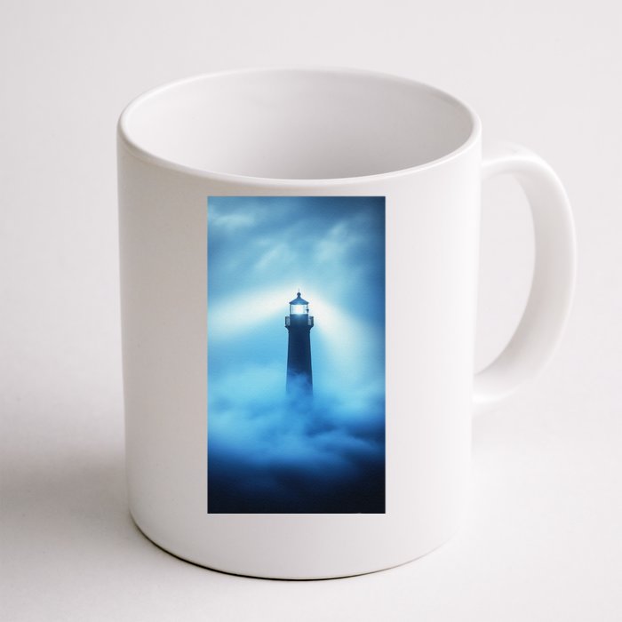 Nautical Lighthouse Beam Nautical Themes Maritime Front & Back Coffee Mug