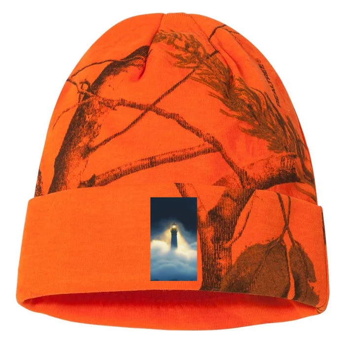 Nautical Lighthouse Beam Ocean Maritime Fog Kati - 12in Camo Beanie