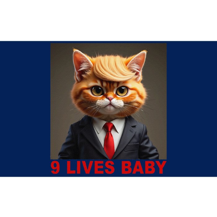 Nine Lives Baby Cat In Suite With Trump Hair Funny Bumper Sticker