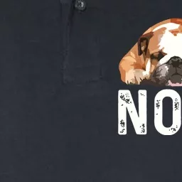 Nope Lazy Bulldog Dog Lover Gift Softstyle Adult Sport Polo