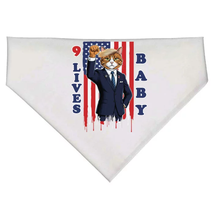 Nine Lives Baby Cat In Suite With Trump Hair USA-Made Doggie Bandana