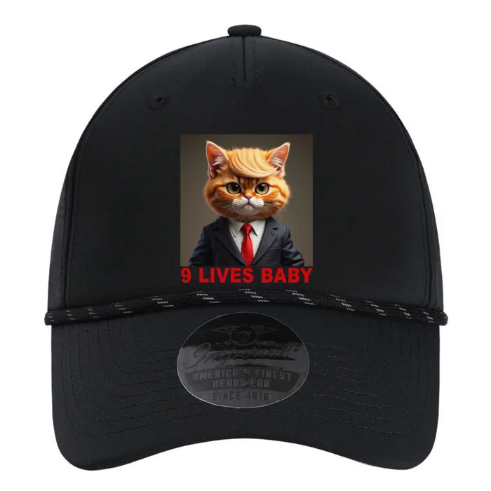 Nine Lives Baby Cat In Suite With Trump Hair Funny Gift Performance The Dyno Cap