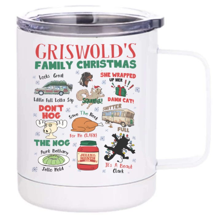 National Lampoons Christmas Vacation Griswold Front & Back 12oz Stainless Steel Tumbler Cup