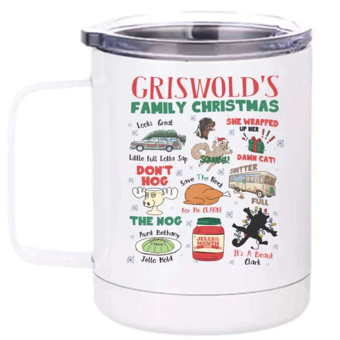 National Lampoons Christmas Vacation Griswold Front & Back 12oz Stainless Steel Tumbler Cup